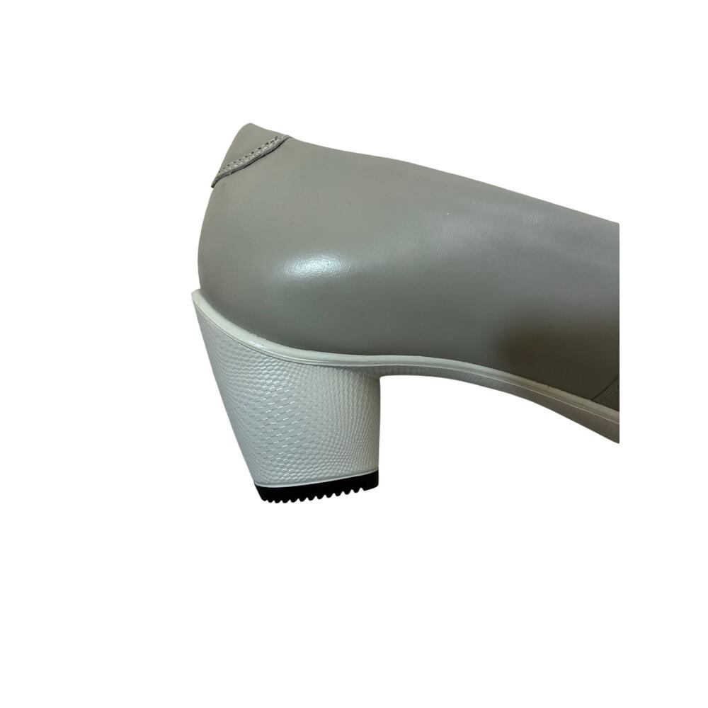 ECCO Sculpted 45 Plain Gray Leather Comfort Heels Casual Pumps Womens EU 41 - Picture 7 of 7